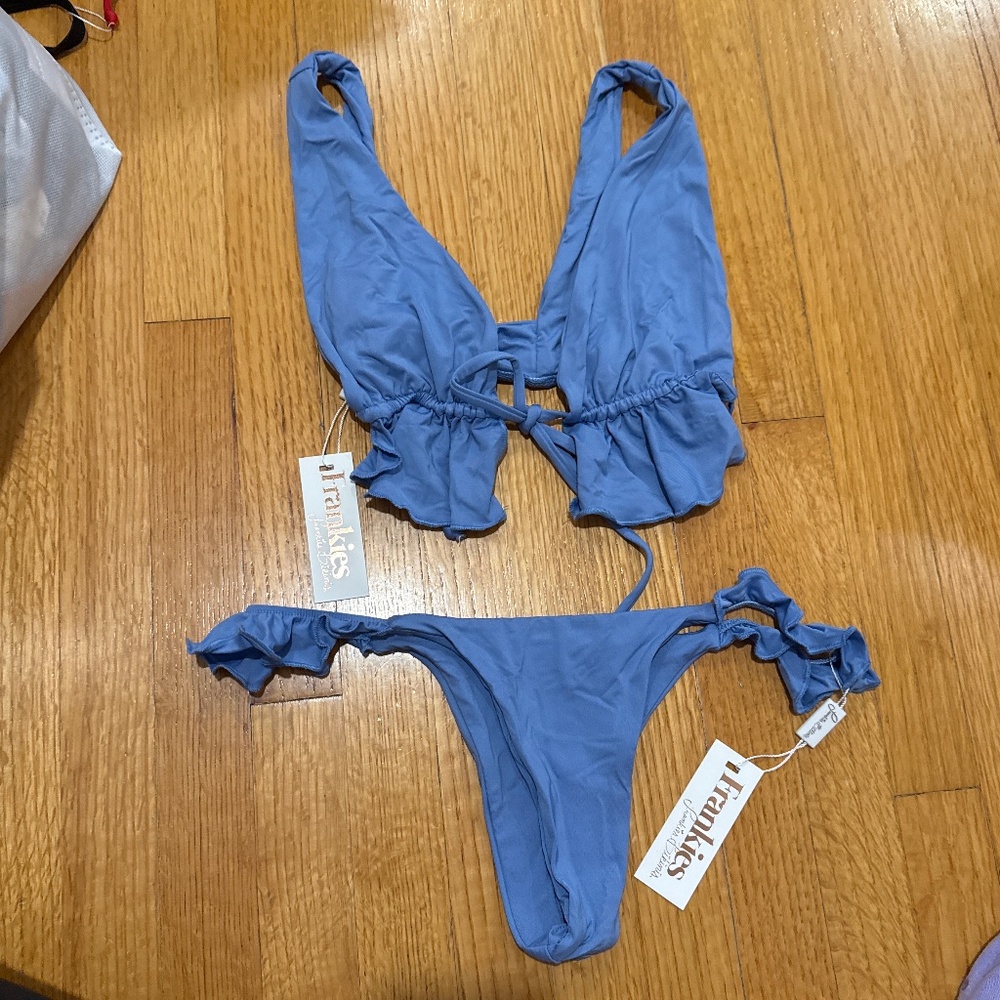 Frankies Bikinis Ruffle Bikini